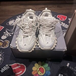 White Balenciaga Tracks. Sz 11
